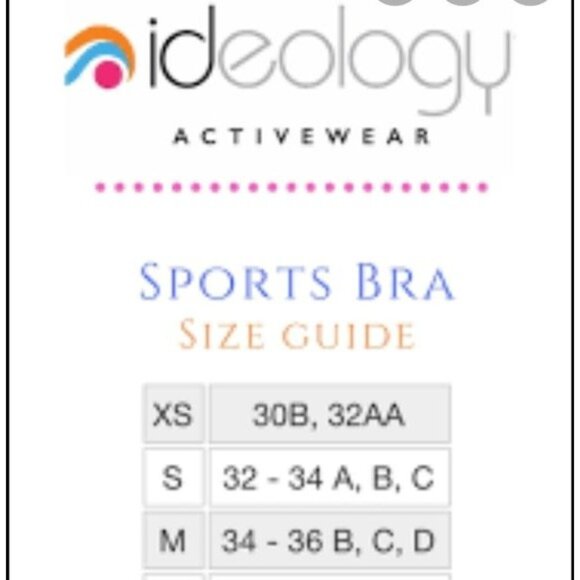 IDEOLOGY Sports Bra SZ XS Racerback Pink Gray‎ Color Block Padded Wireless - Picture 9 of 9